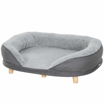 Koera pesa PawHut 90x78x25cm, halli/heledat pruuni värvi