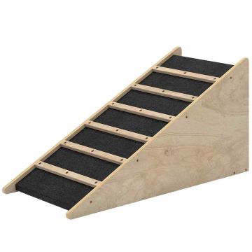 Koerte trepid PawHut 90x40x45cm, heledpruunid/mustad