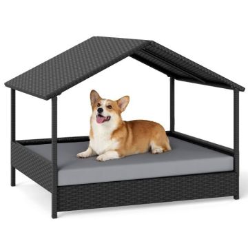 Dog house, with cushion, 98 × 69 × 74 cm