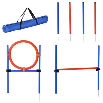 Koerte treeningkomplekt PawHut, sinine/punane