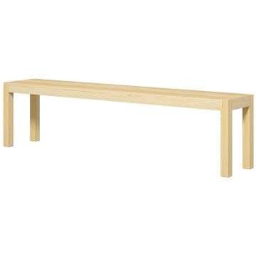 Скамейка Homcom 175x33x45см, светло-коричневого цвета