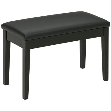Скамейка Homcom 75x35x49см, черного цвета