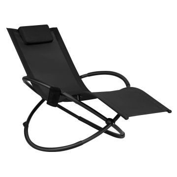 Swinging lounger, foldable, 144 × 74 × 85 cm