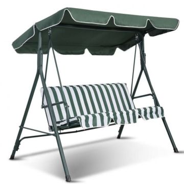 Swing Canopy Cover, 4 Corner Pockets, Green and Sand