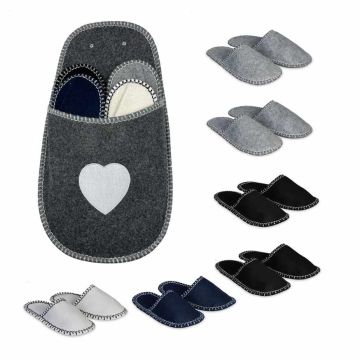 Гостевые тапочки Relaxdays 10050800_894, 6 пар, 50 × 28 × 6 см