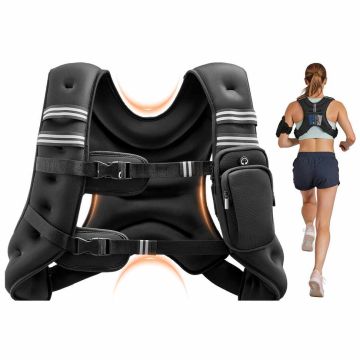 Утяжелительный жилет VEVOR JS-VEST005-8, 11,46 кг, Чёрный, 450 × 410 × 80 мм