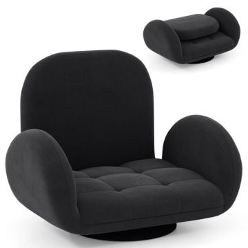 Living room armchair, swivel, 89–59 × 72 × 46–63 cm