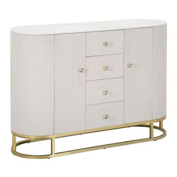 Montpellier elutoa kapp, 2 ust, 4 sahtlit, 120 × 85 × 40 cm