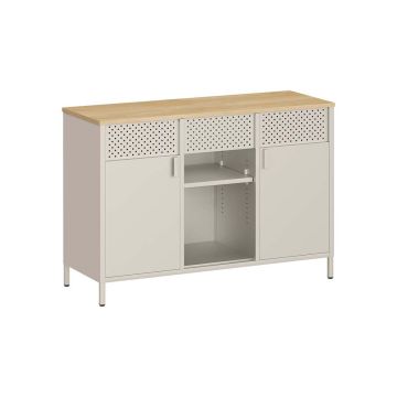 Elutoa kapp SONGMICS LSC204LF01, 2 ust, Beež/tamm, 110 × 76 × 40 cm