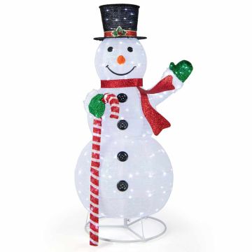 Lighting Christmas Snowman 150 cm with 180 LED lights, weatherproof