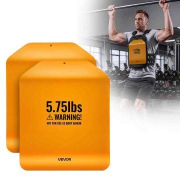 Пластины для утяжелительного жилета VEVOR JSQB-5.75LB, 2 шт. по 2,6 кг, 295 × 240 × 30 мм