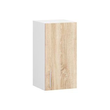 Настенный кухонный шкаф NORE Lima W30, белый/дуб