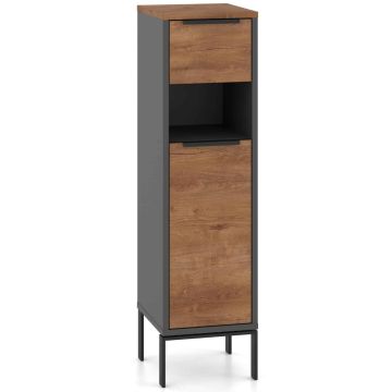 Vannitoa kapp NORE Rust 1D, hall/pruun