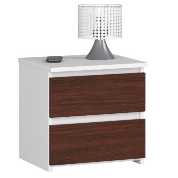 Öökapp NORE CL2 40 cm., valge/tumepruun
