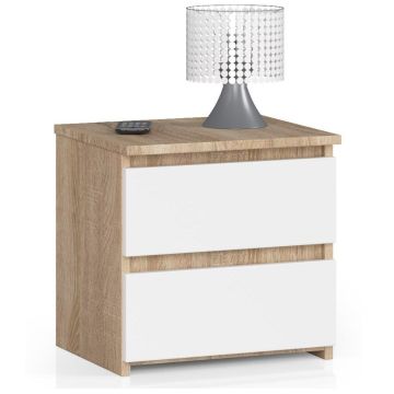 Öökapp NORE CL2 40 cm, valge/tammevärv