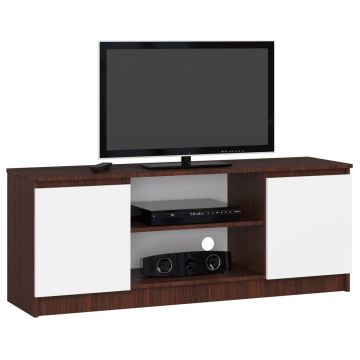 TV-alus RTV K120, tumepruun/valge