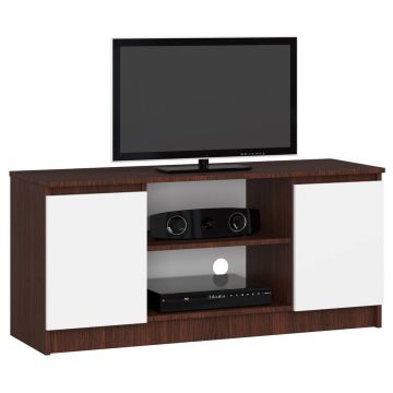 TV-alus RTV K120, tumepruun/valge