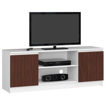 TV-alus RTV K120, valge/tumepruun