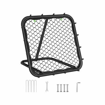 Laste jalgpallivärav 78,5x84,5x78,5cm, must
