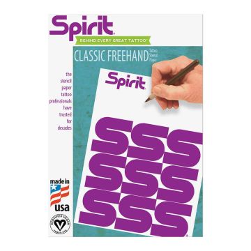 Tätoveeringu ülekandepaber Spirit® Freehand, 100 lehte