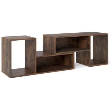 TV stand, 2 L-shaped shelves, 80 × 40 × 30 cm