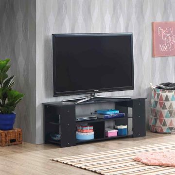 TV stand, 3 compartments, 111.76 × 29.21 × 40.64 cm