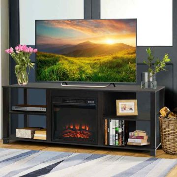 TV stand, 4 shelves, 150 × 40.6 × 58.4 cm