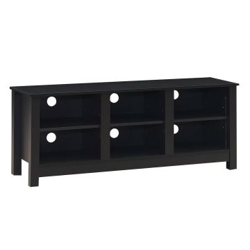 TV stand, Open, 6 cable slots, 134.6 × 53.3 × 40.6 cm