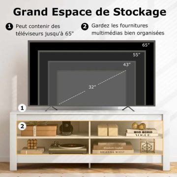 TV stand, corner, 4 shelves, 140 × 40 × 49.5 cm