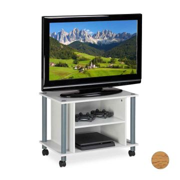Тумба под телевизор Relaxdays, 2 полки, 60 × 45 × 40 см