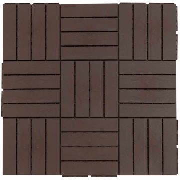 Комплект террасной плитки, 9 шт, 30 × 30 × 2 см