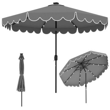 Terrace umbrella, 24 LED lights