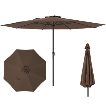 Patio umbrella, 8 ribs, Ø 365.76 × 249.94 cm
