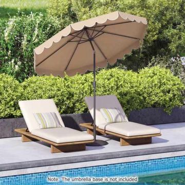 Patio umbrella, 8 metal ribs