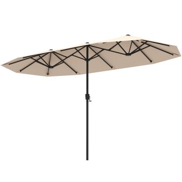 Terrace umbrella, double-sided, 392 × 213.36 × 222.5 cm
