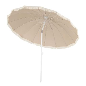 Patio umbrella, With tassels, Ø 215 × 225 cm