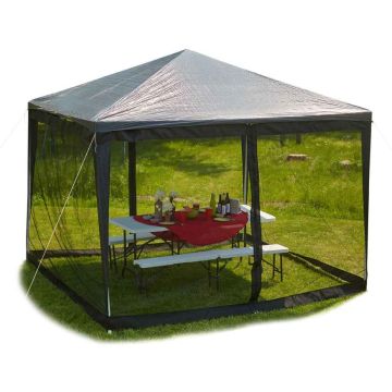 Москитная сетка для беседки Relaxdays 10026349.0, 2 панели, 2 × 6 м