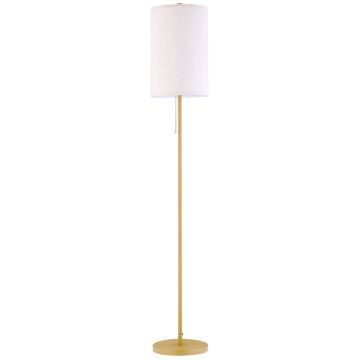 Laualamp Homcom 25x25x157cm, valge/kuldne