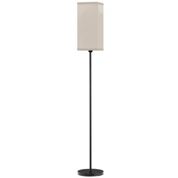 Põrandalamp Homcom 25x25x161,5 cm, musta/valge värviga