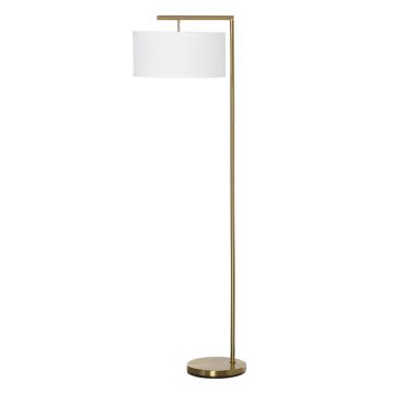 Laualamp Homcom 47x37x153cm, kuldse/valge värvusega
