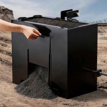 Traktori ballastikast VEVOR B-01, 363 kg, Must, 61,5 × 38,3 × 55 cm