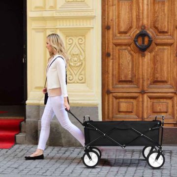Transport trolley, foldable, 100 × 52 × 81/105 cm