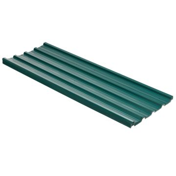 Trapikujulise katusepleki komplekt, 12 tk, 129 × 45 cm