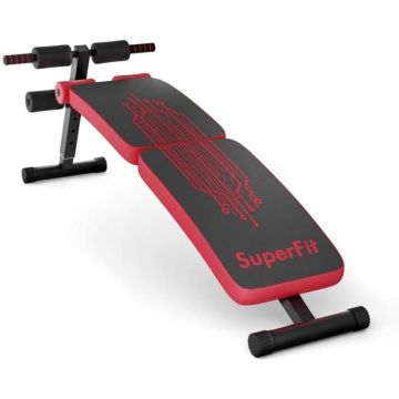 Training bench, 3 levels, Red, 144.78–149.86 × 52.07 × 45.72–57.15 cm
