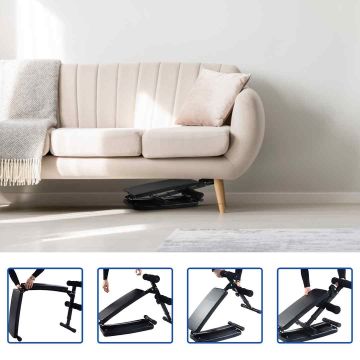 Training bench, Foldable, 5 levels, 126 × 69.9 × 32.8 cm