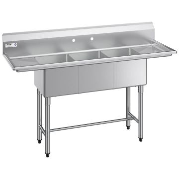 Kolmeosaline valam VEVOR JC-S3C141611-12LR-318, 3 osa, 167,8 × 109,7 × 55,8 cm
