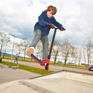 Stunt scooter, HIC, ABEC-9, Red/black, 67 × 47 × 80 cm