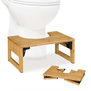 Tualeti jalataburet Relaxdays 10050294.0, kokkupandav, 43 × 18,5 × 27,5 cm