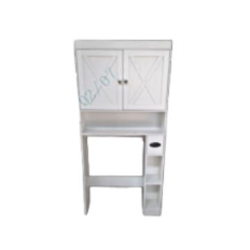 Toilet cabinet, 2 doors, White, 81.5 × 172.5 × 19.5 cm