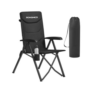 Matkatool SONGMICS GCB015BZ01, Volditav, 95°–150°, Must, 70 × 60 × 110 cm